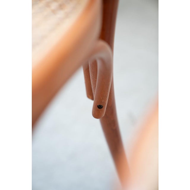 Chair in Curved Beech Wood and Straw Seat, 1990s For Sale - Image 16 of 17
