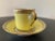 Late 20th Century Vintage Italian Richard Ginori Contessa Yellow and Gold Porcelain Coffee Espresso Tea Cup and Saucer For Sale - Image 5 of 12