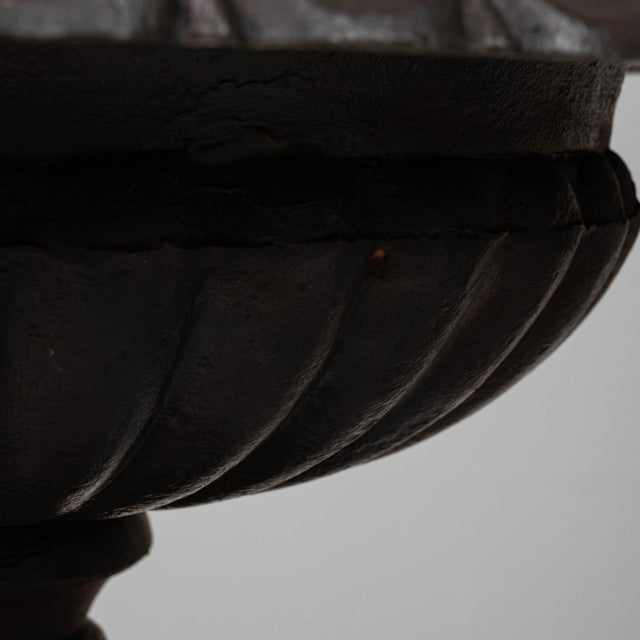 Metal 1900s French Cast Iron Tazza Urn Planters - A Pair For Sale - Image 7 of 18