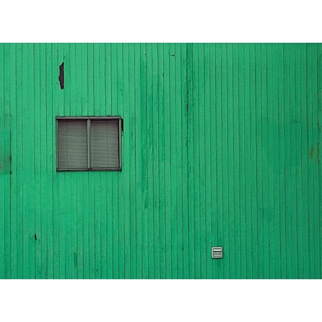 John C. Magee, Green Windowed Wall, Photographic Paper, in Flawless conditions. Designed from 2000 This piece has an...