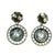 Traditional Belle Époque Platinum Diamond & Sapphire Target Drop Earrings Circa 1915, Pair For Sale - Image 3 of 12