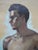 Robert Whitmore Double-Sided Oil Painting Male Against Green Background For Sale - Image 11 of 11