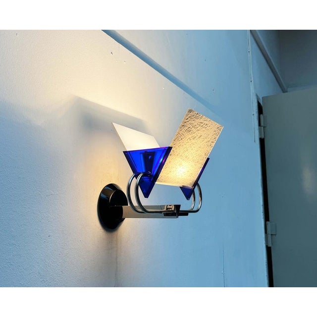 Postmodern Italian Model Murana Sconce by Perry A. King and S. Miranda for Arteluce, 1980s For Sale - Image 12 of 18