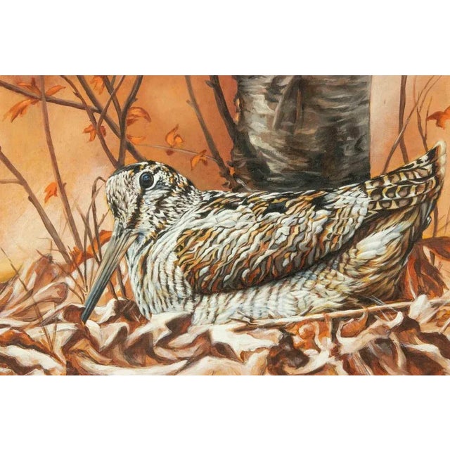 Modern Bird, Original Drawing in Tempera, Mid-20th Century, Framed For Sale - Image 3 of 4