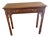 Vintage Hickory Chair Co. Chippendale Burl Mahogany Console Table - James River Collection For Sale