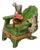 Vintage Rochard Limoges Porcelain Cat on Adirondack Garden Chair Trinket Box – Circa Late 20th Century For Sale