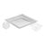 Tiffany & Co. Clear Crystal 3-Piece Tableware Suite: "Woven" Platter, "Woven" Square Bowl & "Rock Cut" Votive Holder For Sale