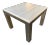 Vintage Mid-Century Modern Brass and Travertine Side Table For Sale