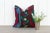 Black Afin Vintage Suzani Square Pillow For Sale - Image 8 of 9