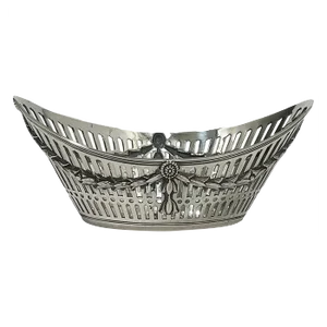 Small Dutch Silver Bonbon Basket by Gerardus Schoorl, 1914