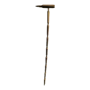 Rare Vintage Solid Brass Ww2 1940's Trench Art Ammunition Collectable Walking Stick Cane