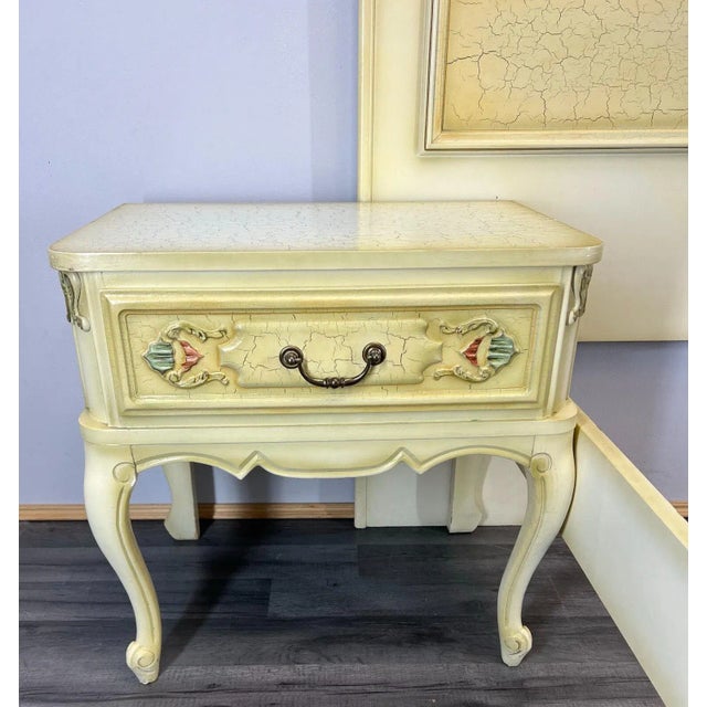 Vintage French Double Bed with Bedside Tables For Sale - Image 12 of 18