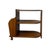 This vintage wooden end table features a multi-tiered design crafted with rounded open shelves and an integrated vertical...