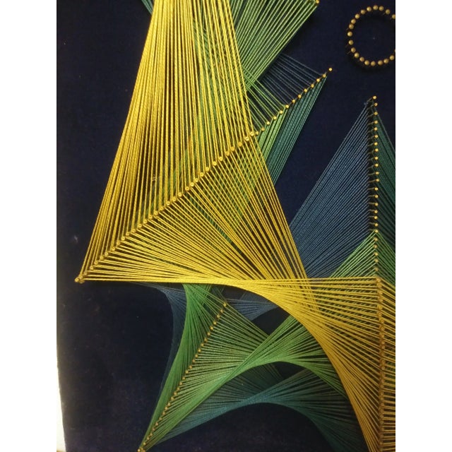 Large 1960s Vintage Symmography Mid Century String Art Piece For Sale In Sacramento - Image 6 of 13