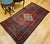 Brick Red Vintage Persian Hamadan Area Rug, Handwoven Geometric Medallion Pattern, Moss Green & Red, 4’ X 7’ For Sale - Image 8 of 14