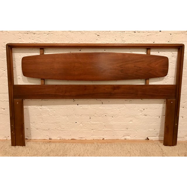 Lane MidCentury Modern Walnut Headboard Chairish