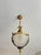 1960s French Brass & Etched Glass Bowl Pendant Light - Restored For Sale - Image 10 of 18