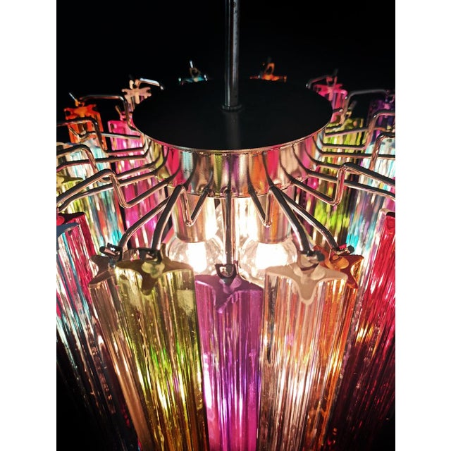 Glass Vintage Murano Chandelier, 1980 For Sale - Image 7 of 18