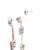 Early 21st Century 18k White Gold Multicolor Sapphire & Diamond Drop Dangle Earrings, Pair For Sale - Image 5 of 5