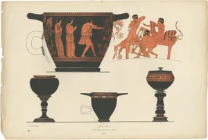 Genick, Greek Ceramics Krater, 1883, Paper