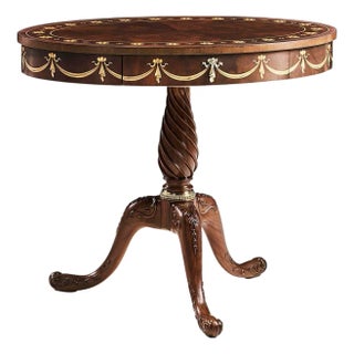 English Mahogany Oval Side Table For Sale
