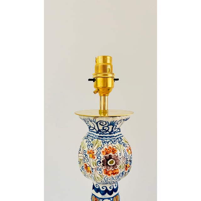 Vintage Table Lamp from Royal Delft, 1930 For Sale - Image 4 of 7