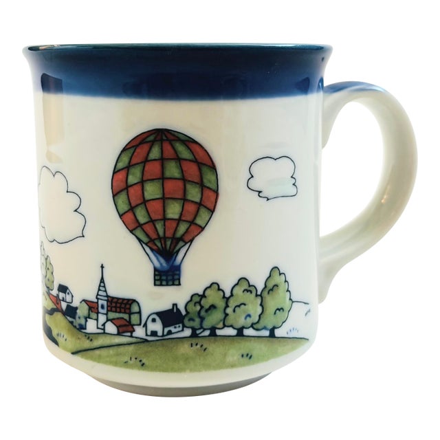 Vintage Hot Air Balloon Mug For Sale