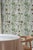 Lavender Artichoke Stem Stripe Grasscloth Wallpaper by House Party | Terra Verde | 6 Yards For Sale - Image 8 of 9