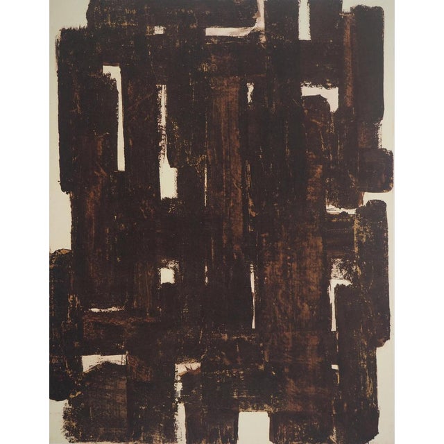 Pierre soulages (1919-2022) painting iii 1948, 1962 heliogravure after a painting on paper from 1948 signed in the plate...