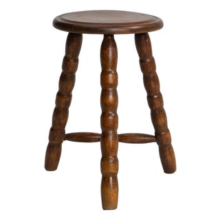 1970s French Bobbin Stool For Sale