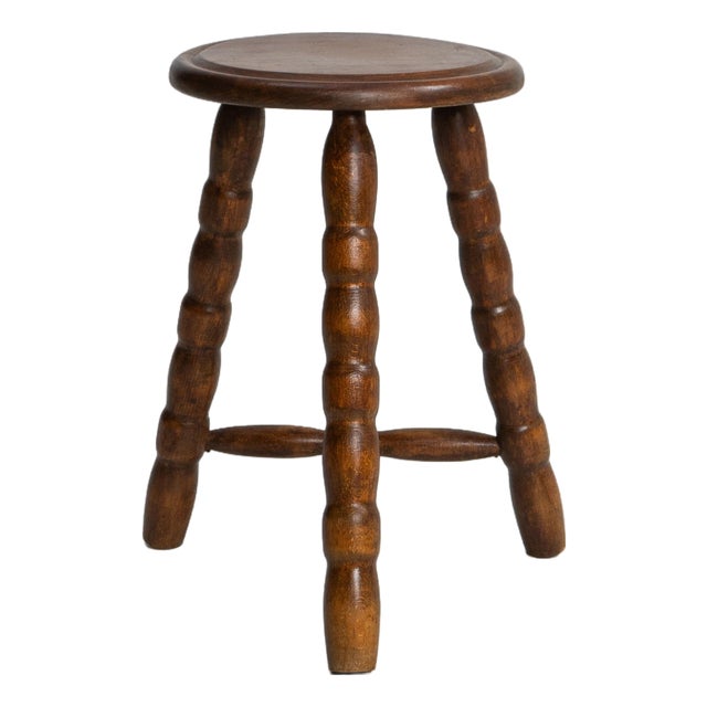 1970s French Bobbin Stool For Sale