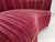 Danish 2-Seater Banana Sofa in Red Velour and Oak, 1970s For Sale - Image 4 of 18