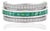 Modern 3.82 Ct Blue Topaz & Green Onyx Spinner Eternity Band Ring in 925 Sterling Silver Size 6 For Sale
