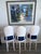 3 Grotto Style Carved Shell Counter Stools (Floor to Seat 26”) Refreshed in a soft antique whitewashed tone. The seats...