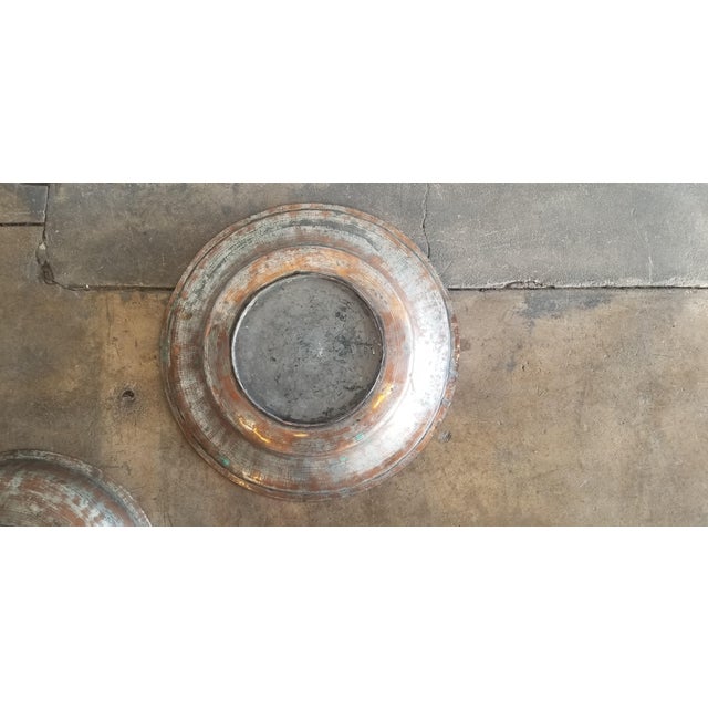 Metal Late 20th Century Hammered Metal Moroccan Covered Food Warmer For Sale - Image 7 of 13