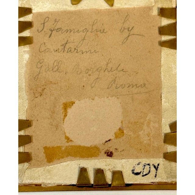 Italian Grand Tour Miniature of the Holy Family, Signed R. Tomassi, Rome, 19th C For Sale - Image 17 of 18