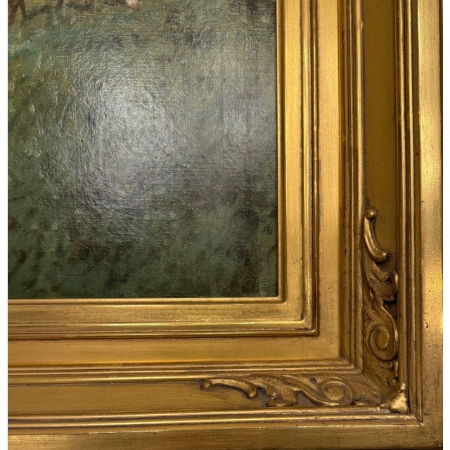 G. A. Hays American Sheep Pasture Landscape Oil Painting, Circa 1900. For Sale - Image 13 of 13