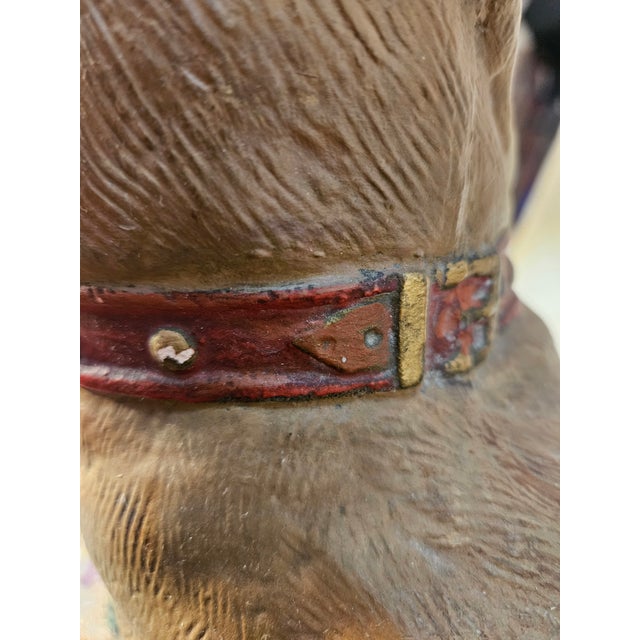 Late 19th Century 19th Century English Terra Cotta Pug Figurine With Glass Eyes For Sale - Image 5 of 7