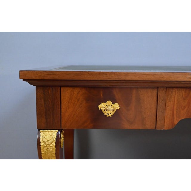 Egyptian Revival Style Mahogany Desk For Sale - Image 10 of 18