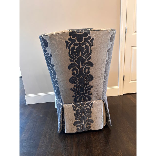 Transitional Upholstered Dining Skirted Chair by Pearson For Sale - Image 3 of 7