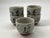 Japanese Vintage Set of 10 Vintage Japanese Porcelain Tea Cups With Calligraphy Design” For Sale - Image 3 of 7