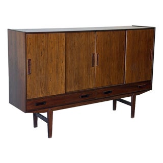 Danish Mid Century Rosewood Credenza – Large Scandinavian Modern Sideboard 1960s For Sale