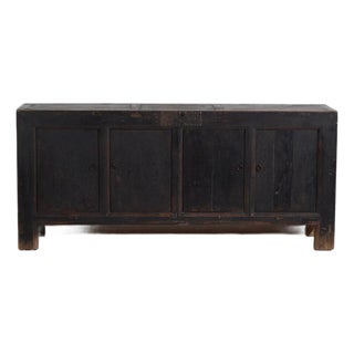 Antique Black Painted Sideboard For Sale