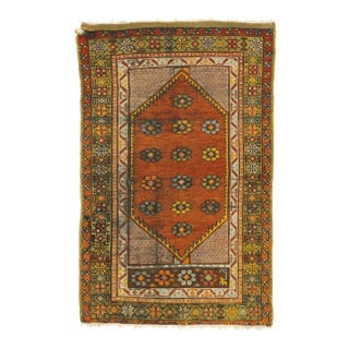 Vintage Turkish Oushak Rug with Modern Style - 03'00 X 04'06 For Sale