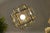 Mid-Century Italian Geometric Beveled Glass & Brass Pendant For Sale - Image 15 of 18