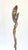 This bronze sculpture “Fallen Angel” depicts a woman with large wings, finished in a luminous gold tone. As a whimsical...