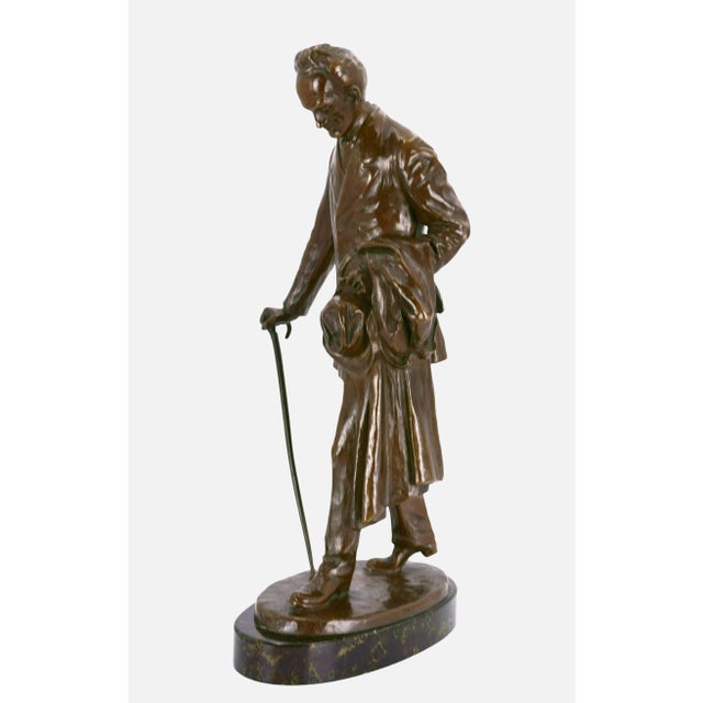 Metal Curt Gitschmann, Gerhart Hauptmann, 1912, Bronze For Sale - Image 7 of 13