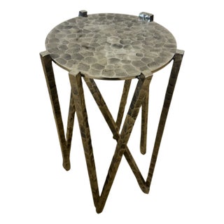 Huck Metal Drink Table For Sale