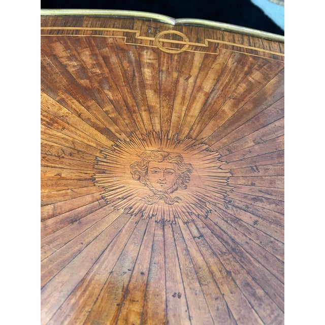 Brown Antique French Gueridon Table – 19th Century Louis XV Style For Sale - Image 8 of 12