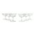 1910s Antique Fostoria “Lotus” 6 Etched Optic Coupe Champagne Glasses For Sale